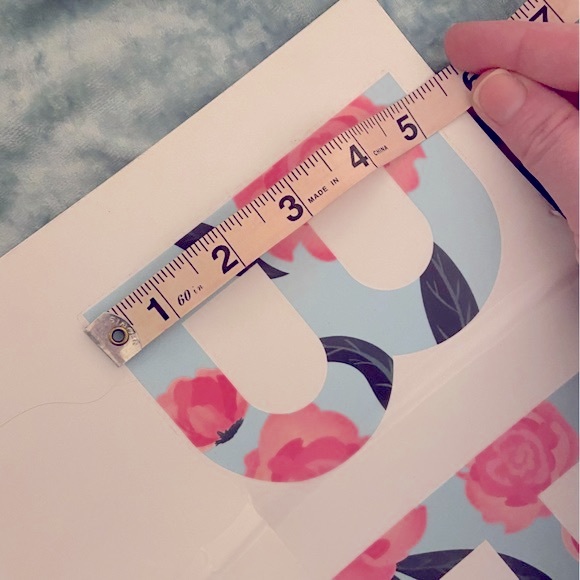 Beautiful Wall Decal 🌸 Floral Letters Nursery Room Wall Decor - Picture 3 of 11